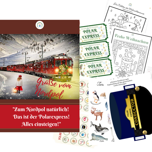 Polarexpress Printables Vorlagen Filmabend Bastelset